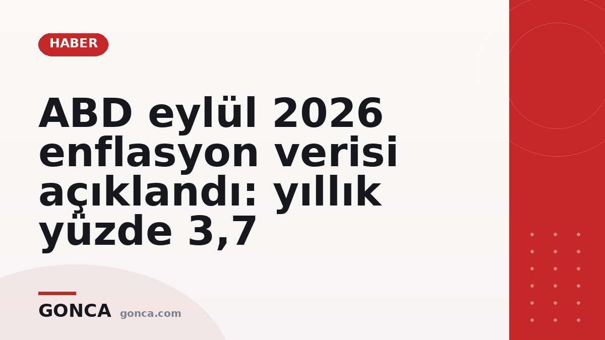 ABD eylül 2026 enflasyon verisi açıklandı: yıllık yüzde 3,7