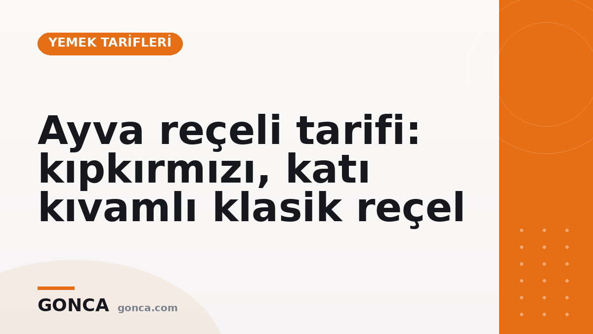 Ayva reçeli tarifi: kıpkırmızı, katı kıvamlı klasik reçel