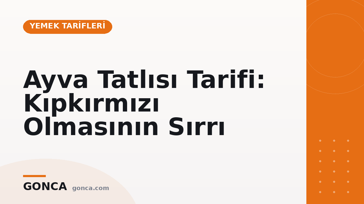 Ayva Tatlısı Tarifi: Kıpkırmızı Olmasının Sırrı