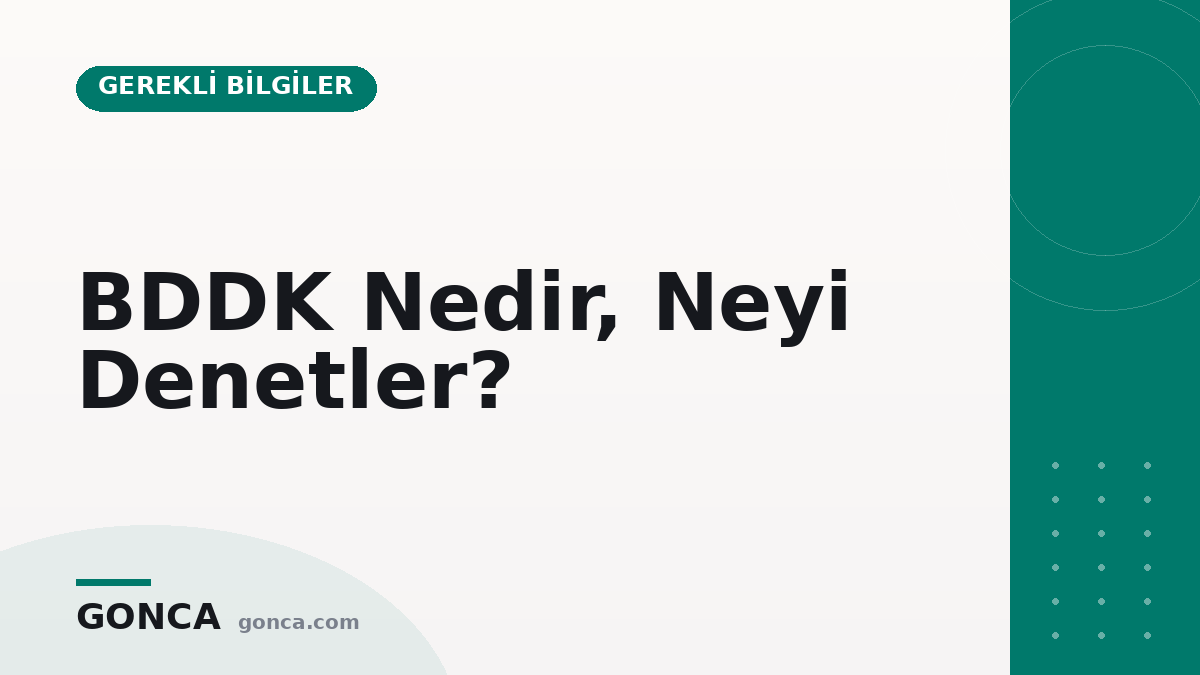 BDDK Nedir, Neyi Denetler?