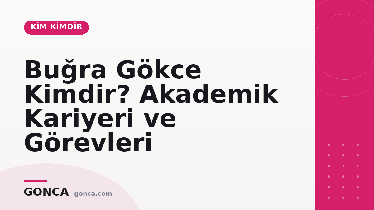 Buğra Gökce Kimdir? Akademik Kariyeri ve Görevleri