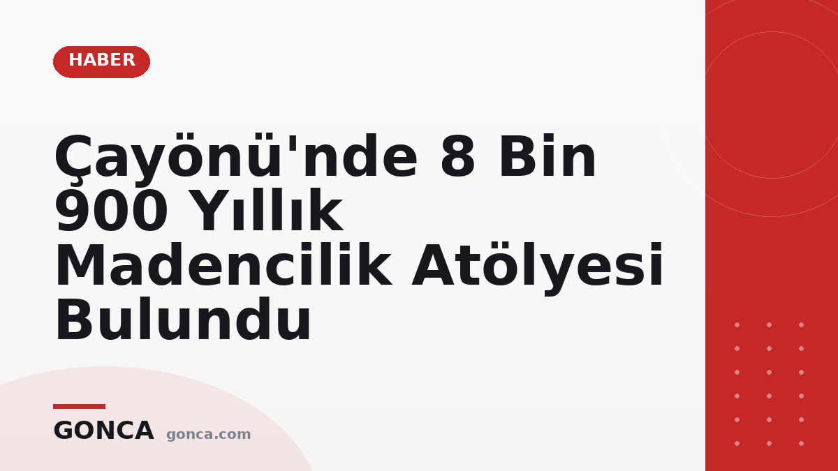 Çayönü'nde 8 Bin 900 Yıllık Madencilik Atölyesi Bulundu
