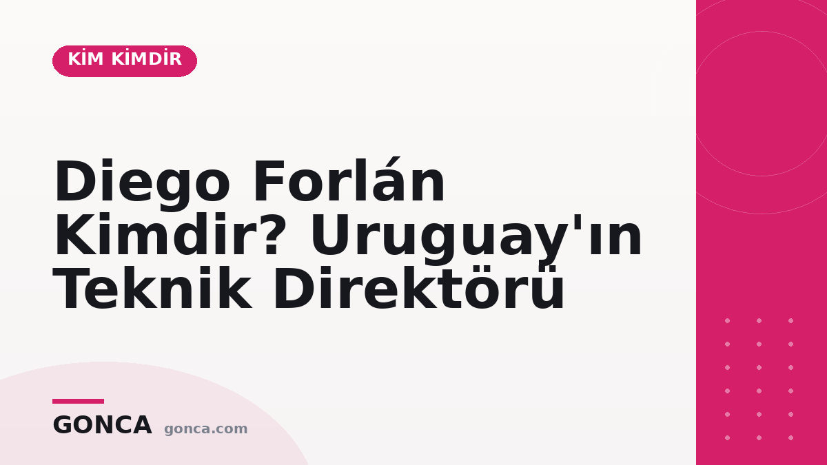 Diego Forlán Kimdir? Uruguay'ın Teknik Direktörü