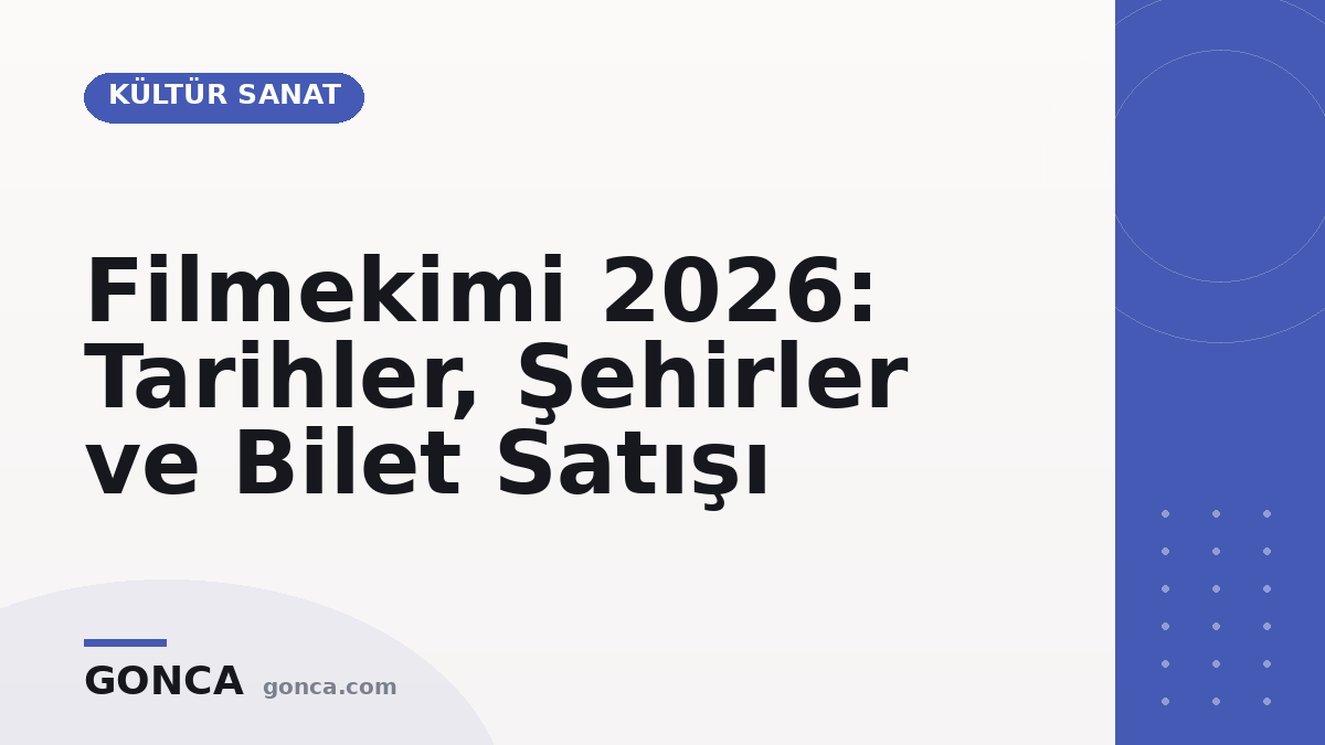 Filmekimi 2026: Tarihler, Şehirler ve Bilet Satışı