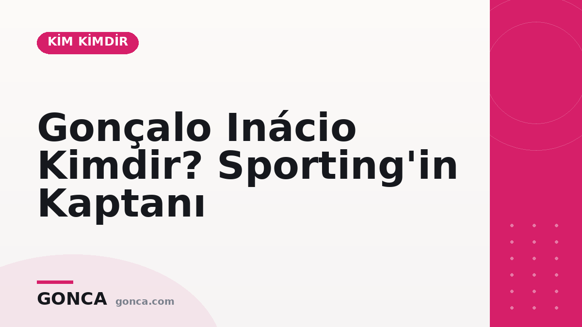 Gonçalo Inácio Kimdir? Sporting'in Kaptanı