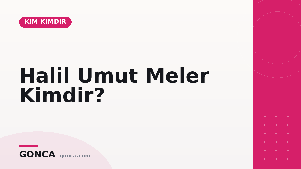 Halil Umut Meler Kimdir?