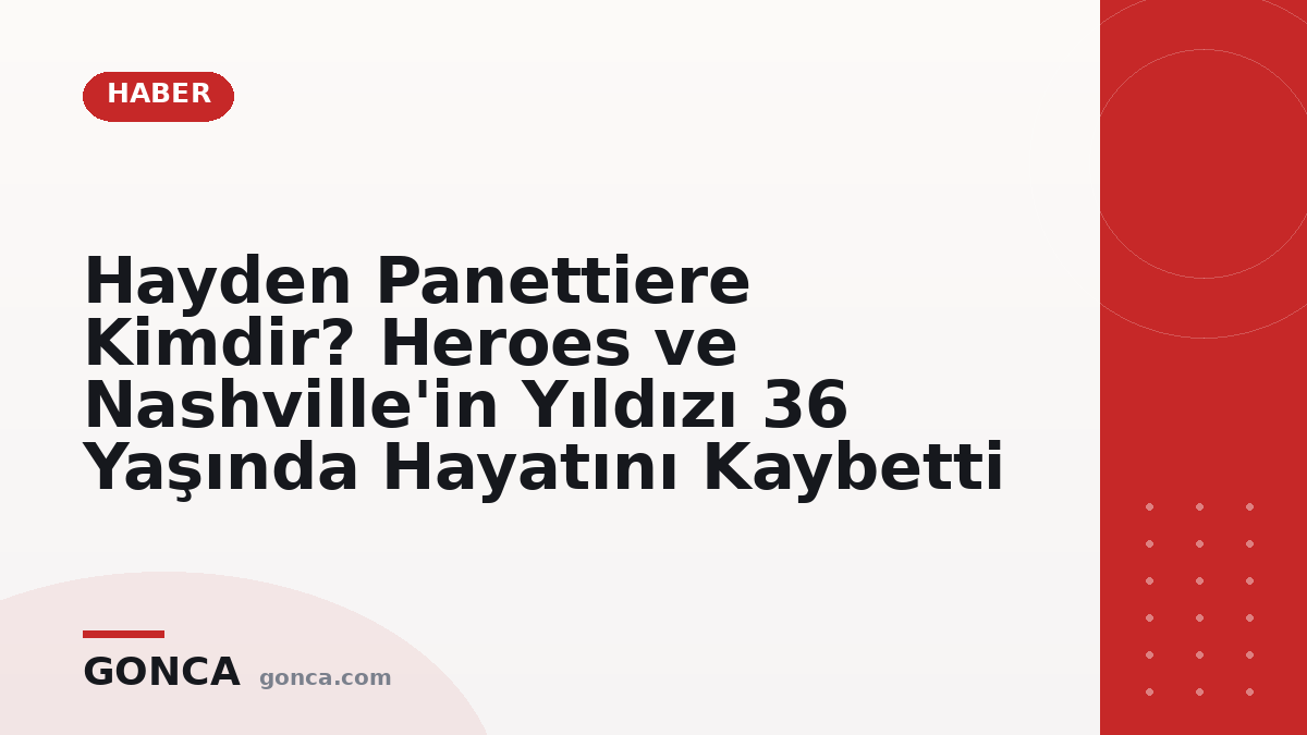Hayden Panettiere Kimdir? Heroes ve Nashville'in Yıldızı 36 Yaşında Hayatını Kaybetti