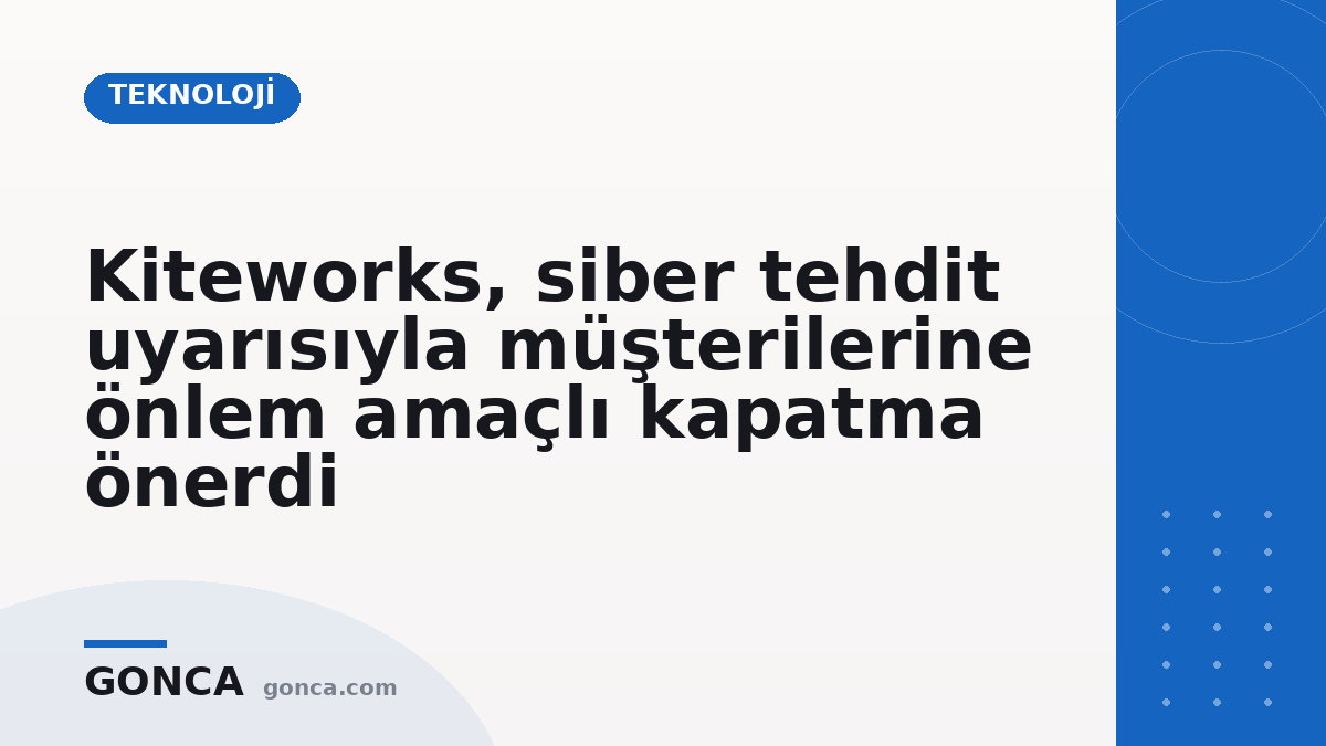 Kiteworks, siber tehdit uyarısıyla müşterilerine önlem amaçlı kapatma önerdi