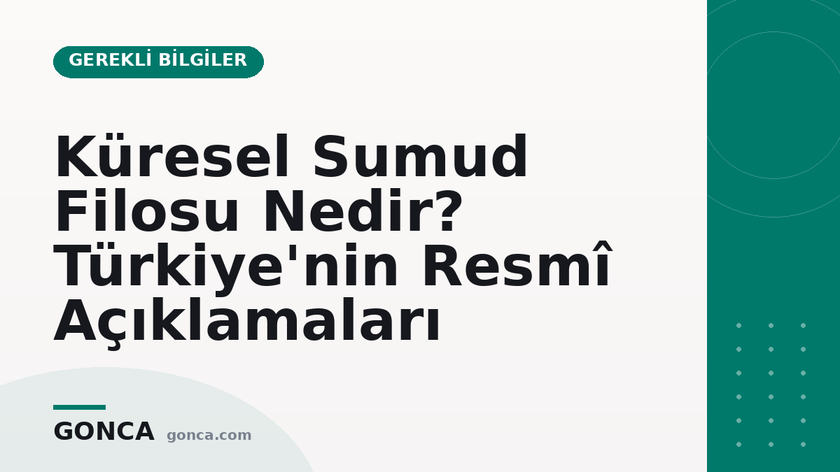 Küresel Sumud Filosu Nedir? Türkiye'nin Resmî Açıklamaları
