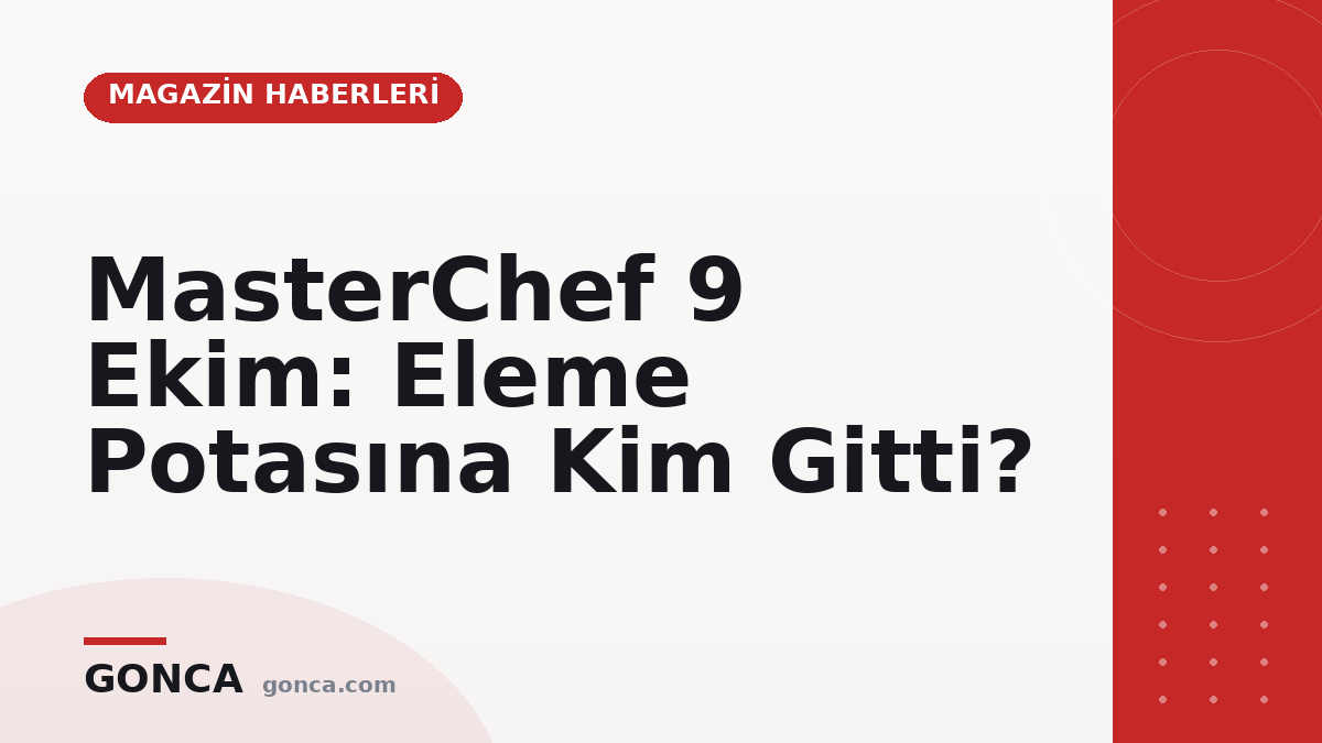 MasterChef 9 Ekim: Eleme Potasına Kim Gitti?