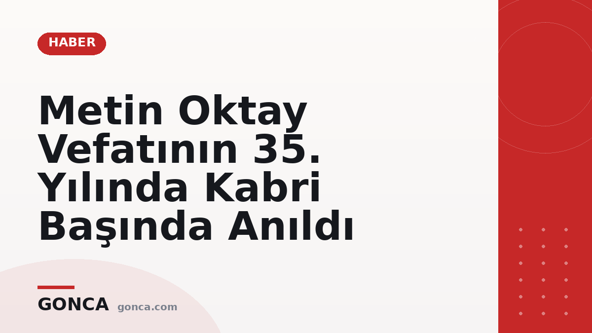 Metin Oktay Vefatının 35. Yılında Kabri Başında Anıldı