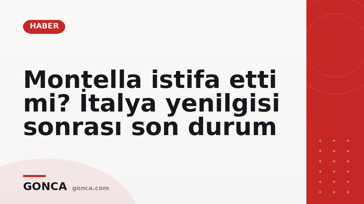 Montella istifa etti mi? İtalya yenilgisi sonrası son durum