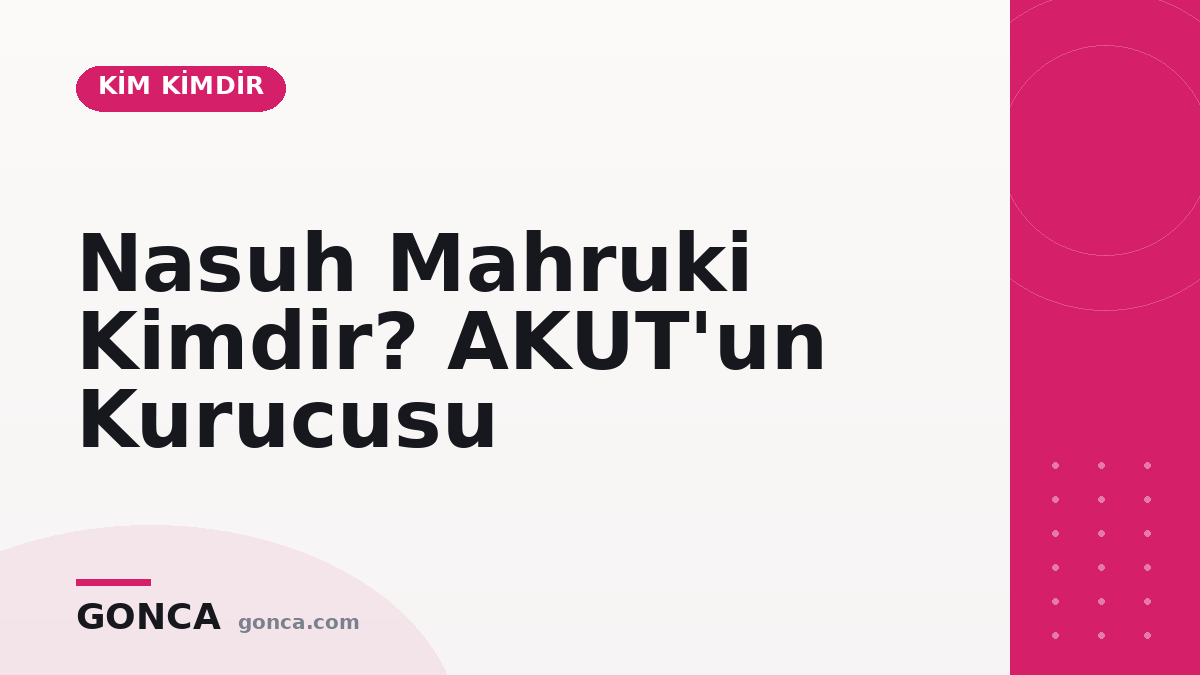 Nasuh Mahruki Kimdir? AKUT'un Kurucusu