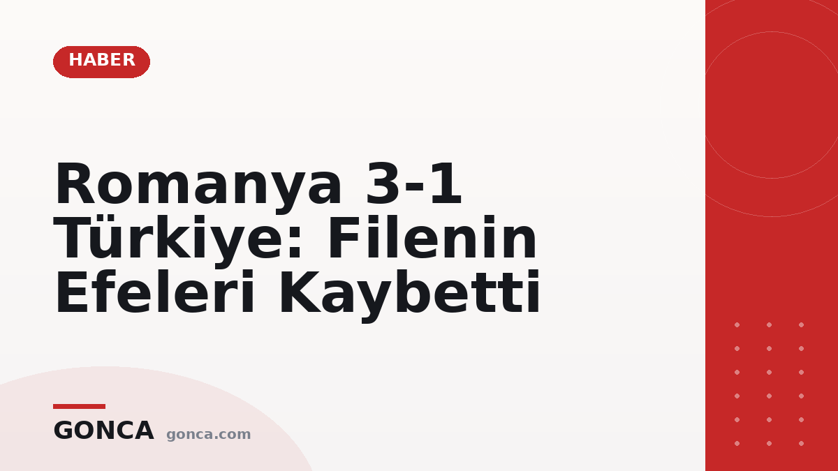 Romanya 3-1 Türkiye: Filenin Efeleri Kaybetti