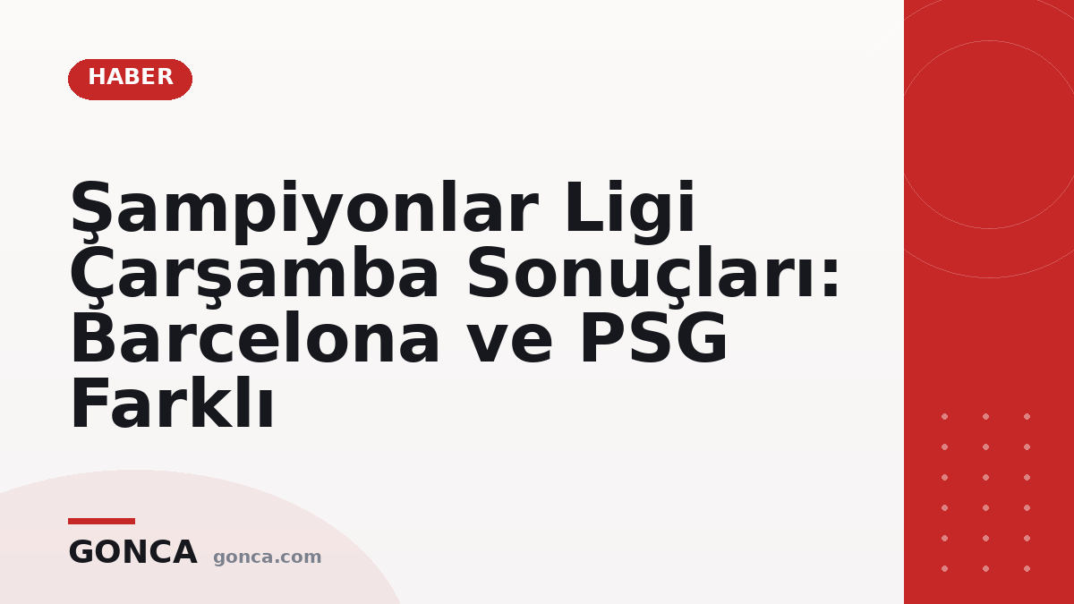 Şampiyonlar Ligi Çarşamba Sonuçları: Barcelona ve PSG Farklı