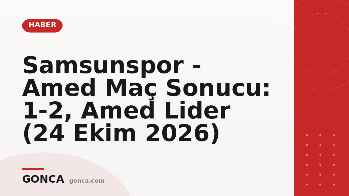 Samsunspor Amed Maç Sonucu 1-2 | Amed Lider