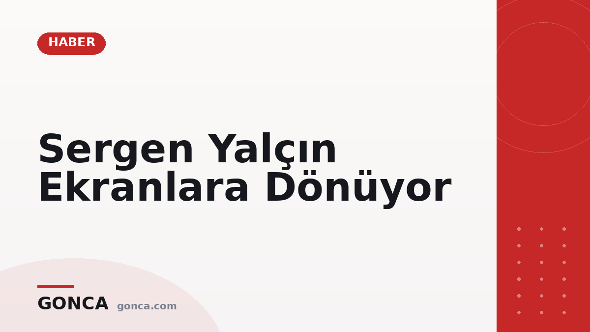 Sergen Yalçın Ekranlara Dönüyor