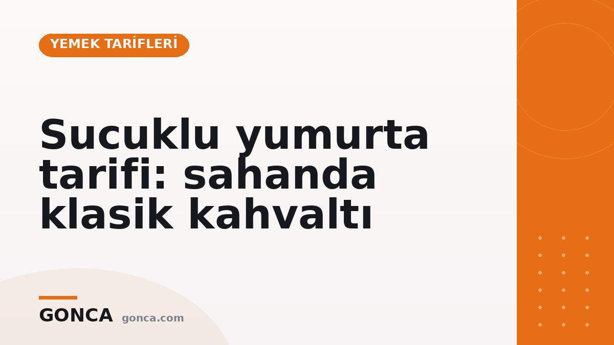 Sucuklu yumurta tarifi: sahanda klasik kahvaltı