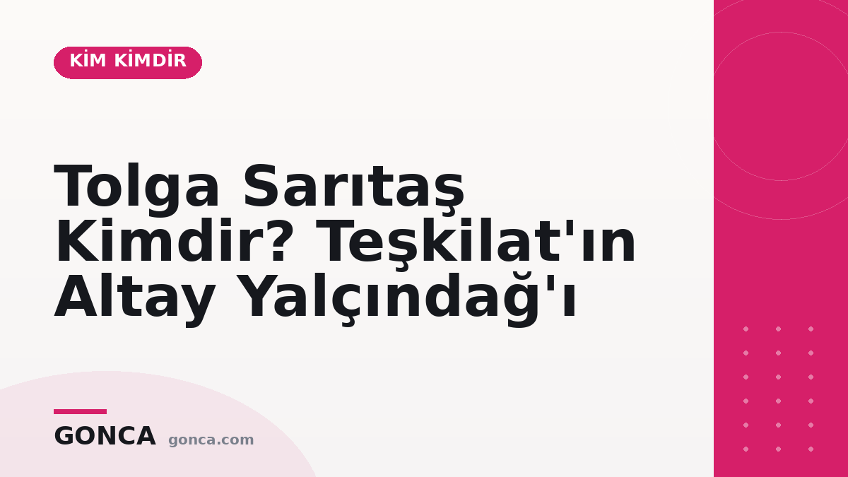 Tolga Sarıtaş Kimdir? Teşkilat'ın Altay Yalçındağ'ı
