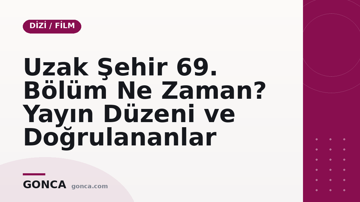Uzak Şehir 69. Bölüm Ne Zaman? Yayın Düzeni ve Doğrulananlar